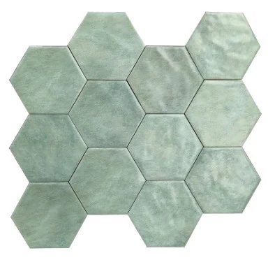 Fluire Hexagon Aqua · Gloss
